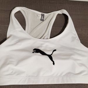 Puma 4Keeps Mid-Impact Sports Bra White Ladies 3XL